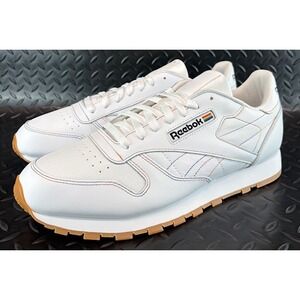 Reebok Classic Leather Pride White Rainbow Gum EG7401 Mens sneakers size 12